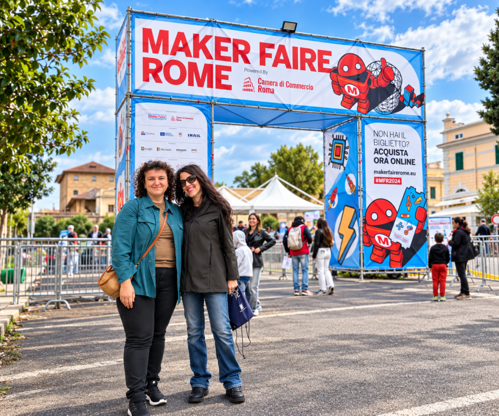 Gruppo Nove alla Maker Faire Rome 2026, ingresso della manifestazione